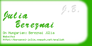 julia bereznai business card